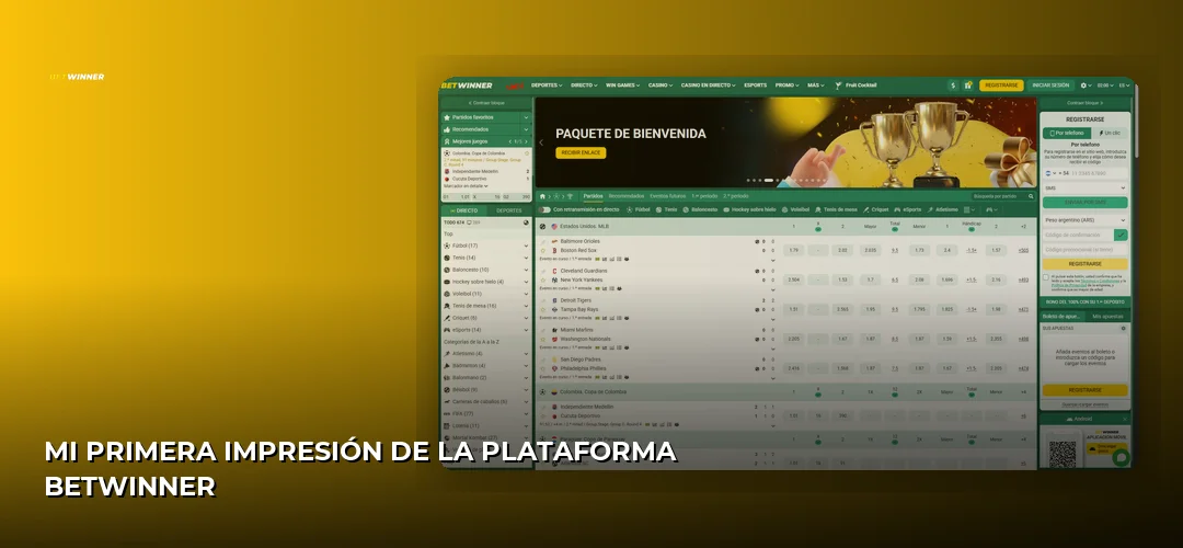 Mi Primera Impresión de la Plataforma BetWinner