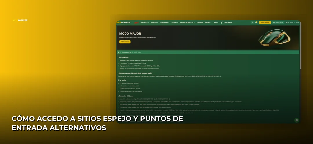 Cómo Accedo a Sitios Espejo y Puntos de Entrada Alternativos