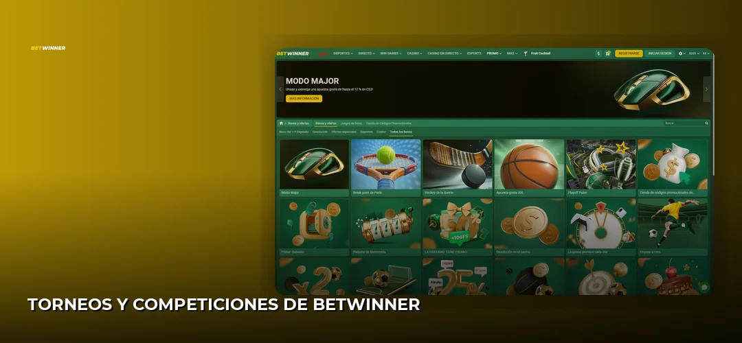 Captura de pantalla del sitio de BetWinner