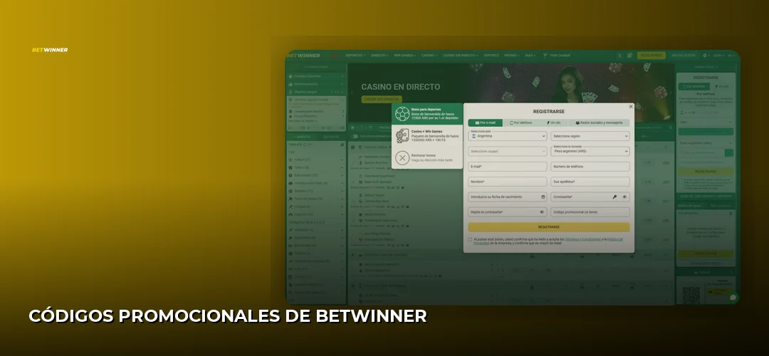 Captura de pantalla del sitio de BetWinner